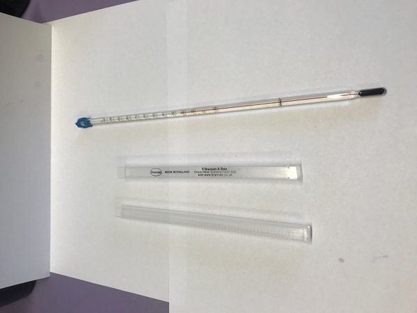 Rührthermometer (-10°C-110°C) Unterteilung 1°C 30cm Quecksilberfrei