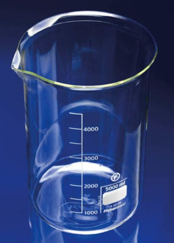 Becherglas mit Ausguss niedrig/breite Form