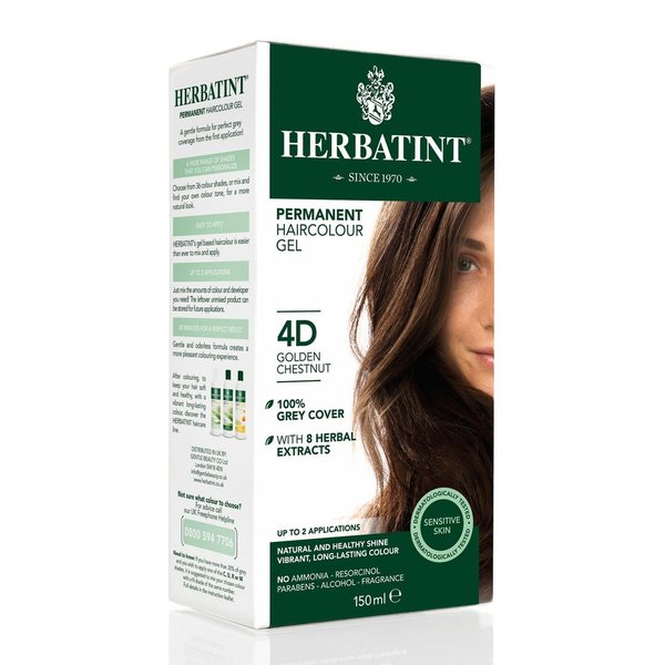Herbatint Haarfärbegel 4D Gold-Kastanienbraun 150ml