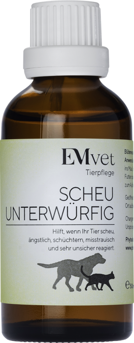 EMVET Phytodor Bachblüten-Mischung – Scheu/Unterwürfig 50ml
