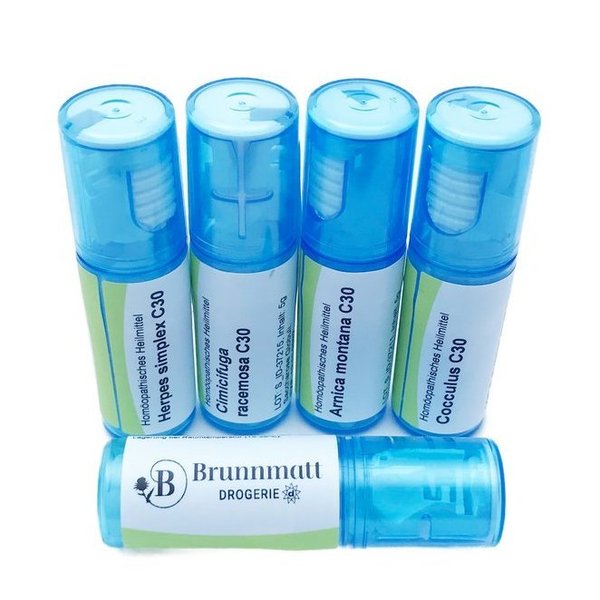 Brunnmatt Homöopathie NUX VOMICA C30 Globuli 5g Saccharose